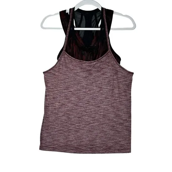 Lululemon Tough it Out Tank Women's Size 8 Burgundy Yoga Athletic Gym Outdoor‎ - Picture 4 of 4